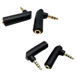 Audio Stereo Plug Right Angle Adapter Headphone Adapter 90 Degree L Shape Jack Adapter Connector Converter Home Hardware