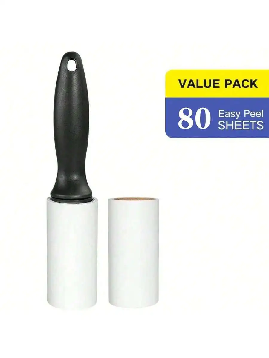 

Super Sticky Hair Remover Roller With 2 Replacement Rollers 80 Sheets