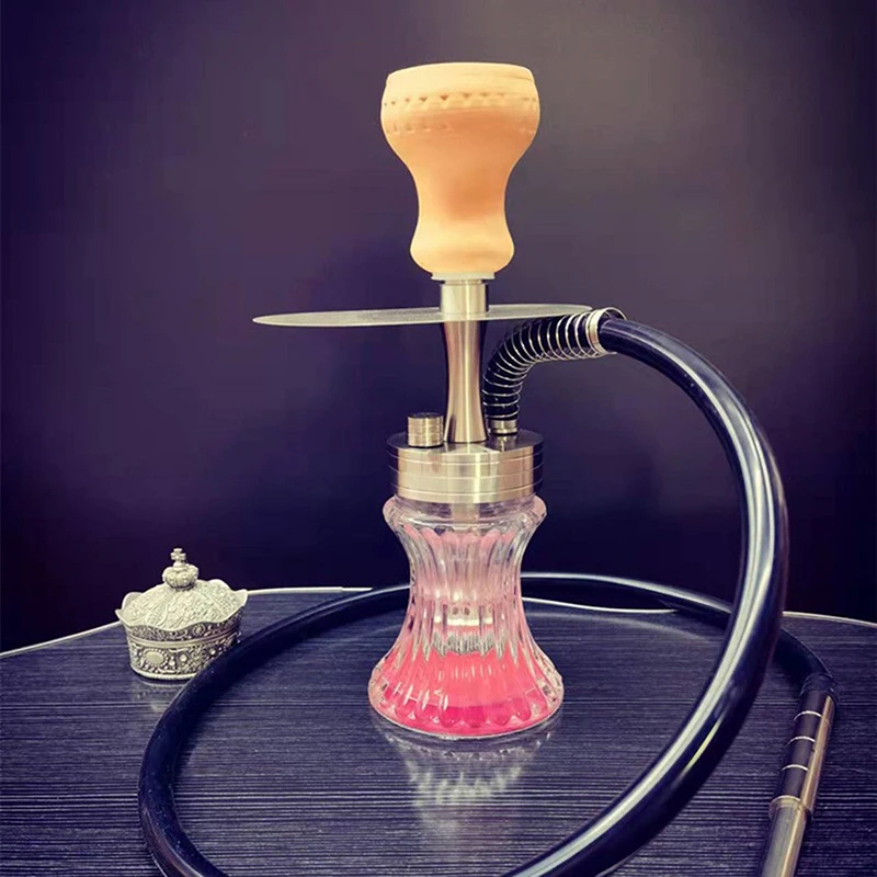 Hookah, Portable Glass Hookah Set Shisha Set Hookah Accessories With Everything For Better Hookah Narguile Cachimba