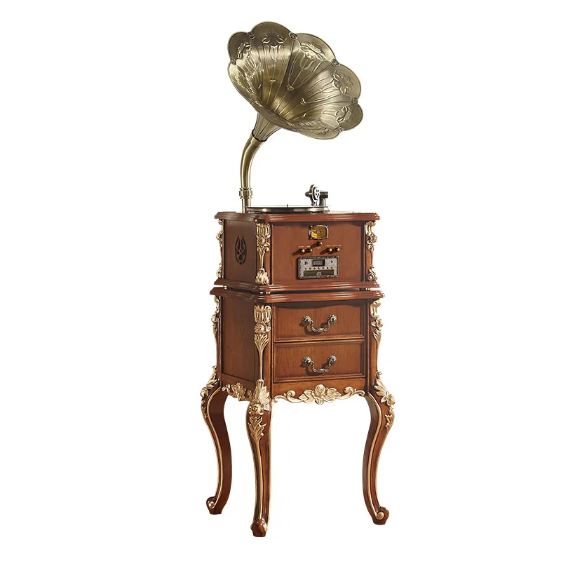 

American phonograph antique record player retro old record player home decoration audio ornament