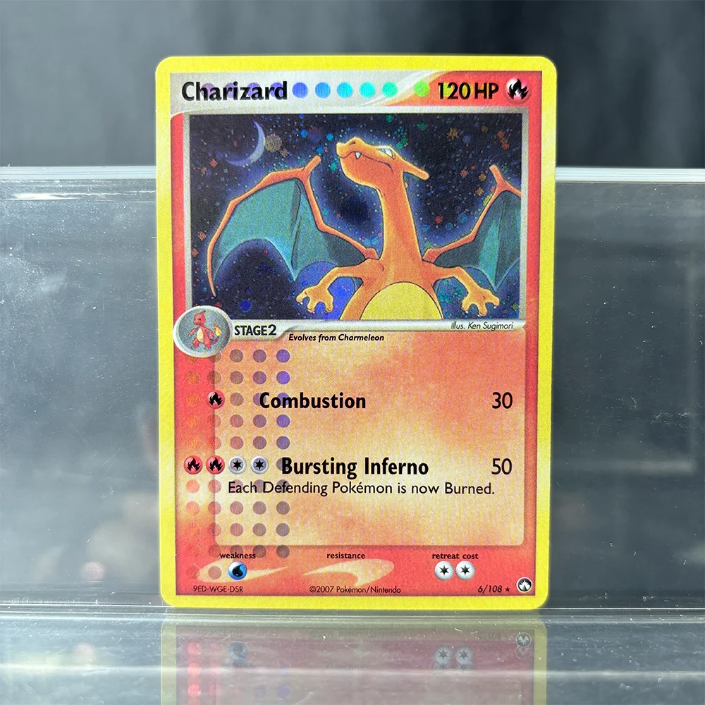 

Pokemon Holographic Game Collectible Card PTCG Proxy Card Charizard/Pikachu/Umbreon - Single Battle Card Holographic Card