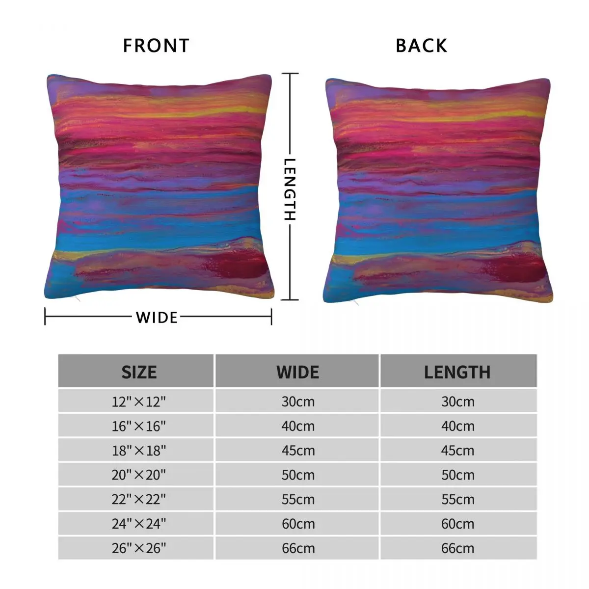 South Twin Lakes Square Pillowcase Polyester Linen Velvet Creative Zip Decor Throw Pillow Case Bed Cushion Case