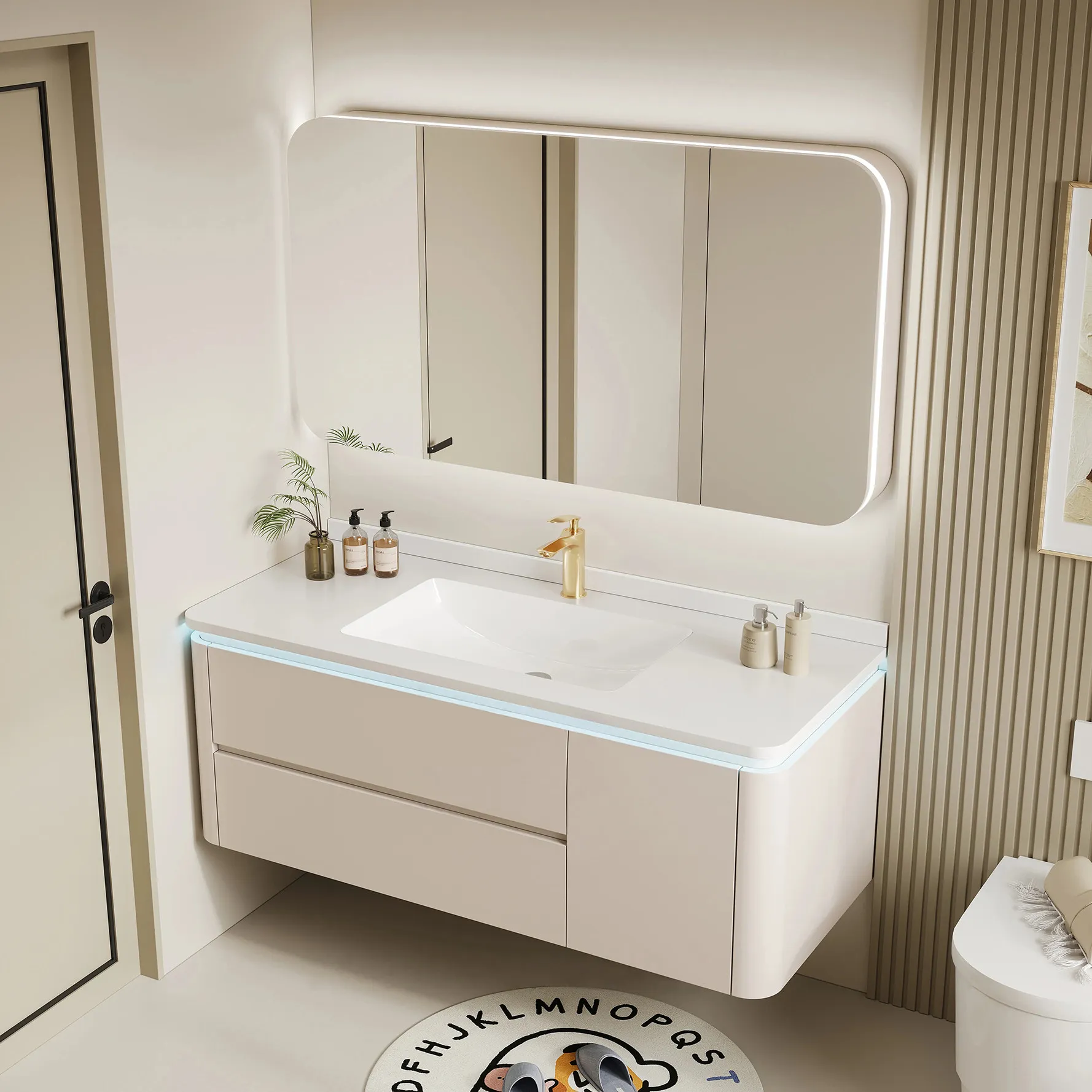 

Шкаф для ванной комнаты, керамическая встраиваемая раковина, умывальник для туалета, подвесной шкаф для ванной.