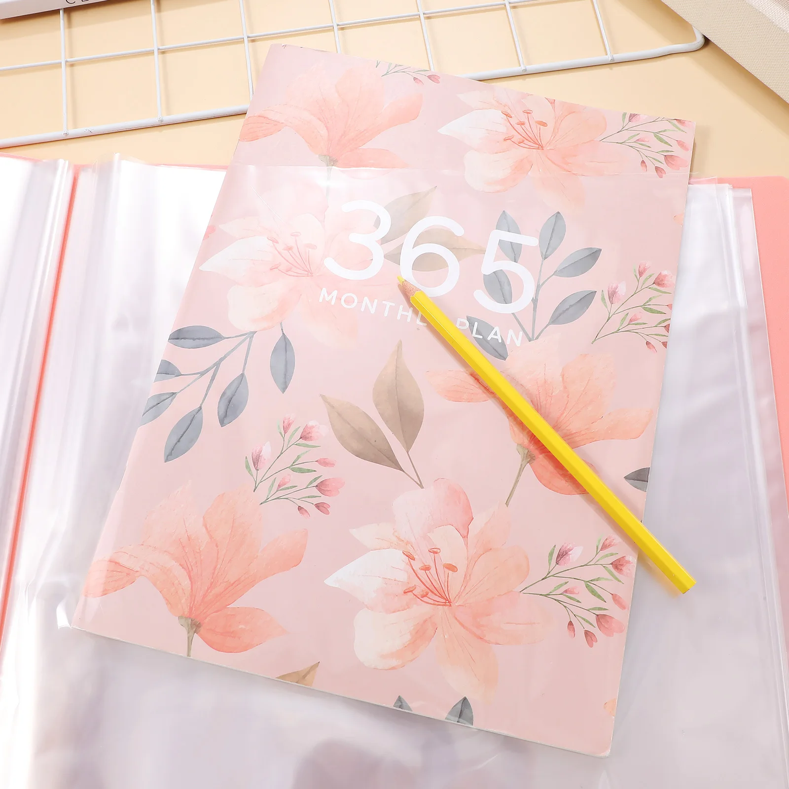 

3Pcs Portfolio Binder Folder Plastic Sleeves Clear Sheet Protectors Document Organizer Presentation Book Office Supplies