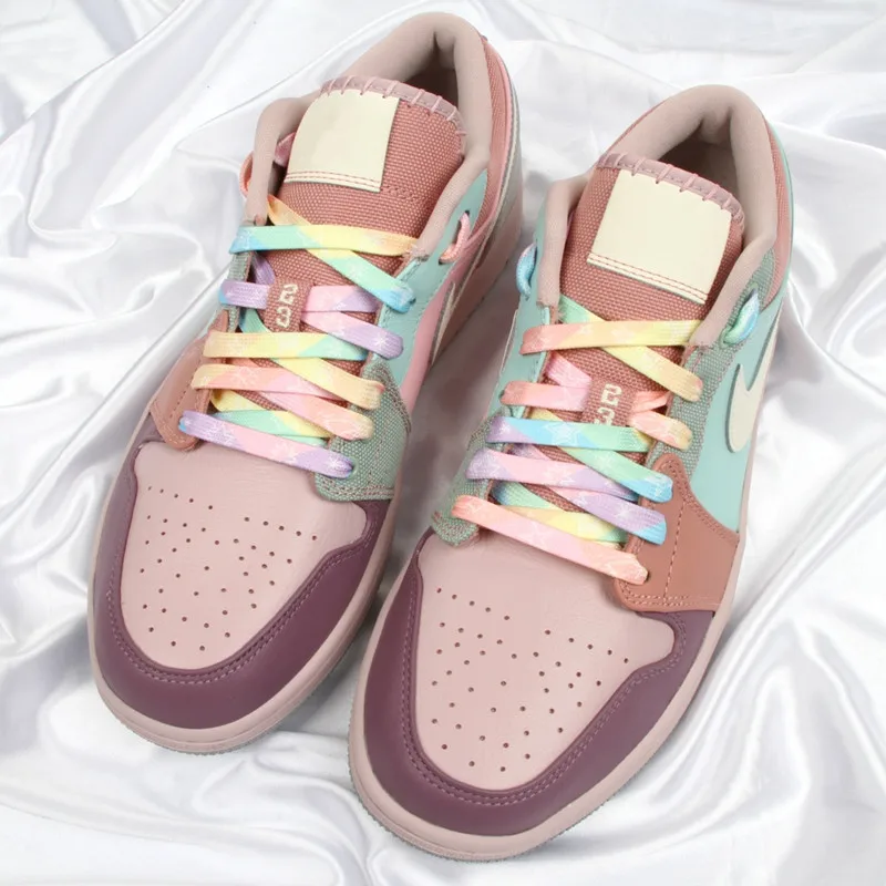 Flache Schnürsenkel für Sneaker, bunte, niedliche Cartoon-Muster, bedruckte Schnürsenkel, Sternen-, Frucht- und Blumenmotive, Sportschnürsenkel, lässige Canvas-Schnürsenkel – Detail 2
