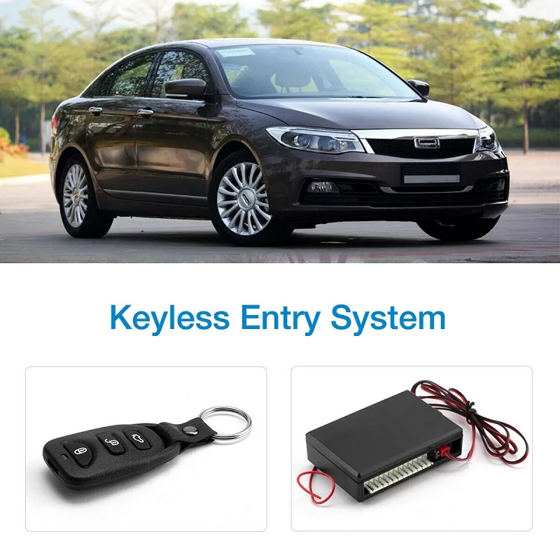 12V Universal Alarm System Car Automatic Central Kit Door Lock Vehicle Remote Control System Start Button Central Closure