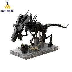 899pcs Alien Queen Model Bricks Moc Heterosexual Monsters Science Movie Building Blocks Sets for Predator Animal Brick Kid Toy