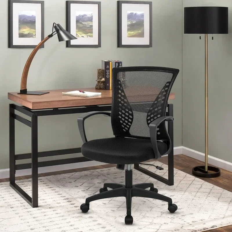 

Office Chair Ergonomic Desk Chair Mesh Computer Chair with Lumbar Support Armrest Mid Back Rolling