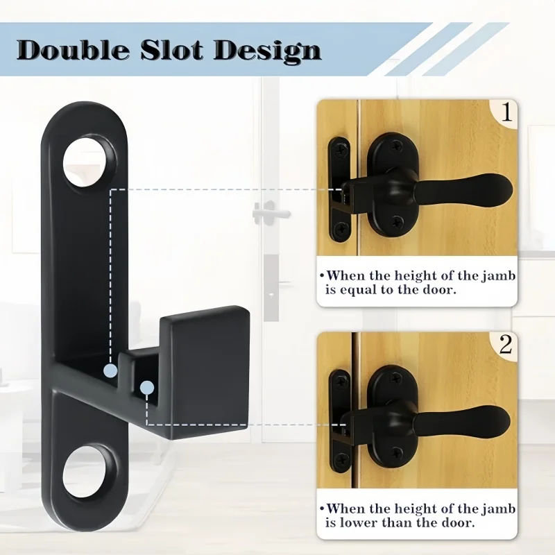 Дверные болты с двумя прорезями из нержавеющей стали, 90 ° /180 °   Замок с откидной защелкой, пряжка для ворот, противоугонные замки, аксессуары для дверных ручек