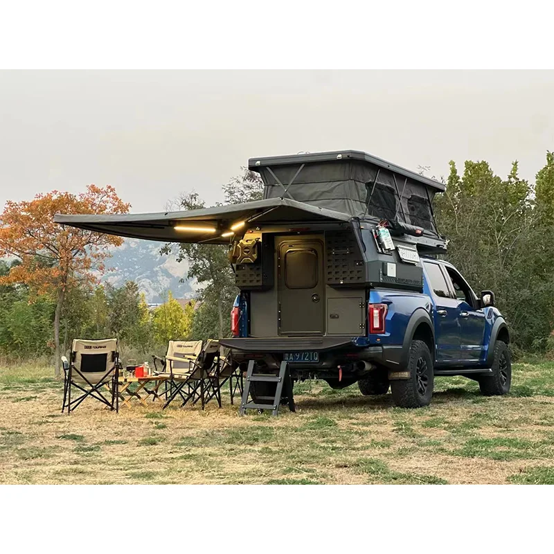 QC Overland 4wd Pick up Truck Camping Car Camper Trailers Australian Standards Slide on Truck Camper for Pick up