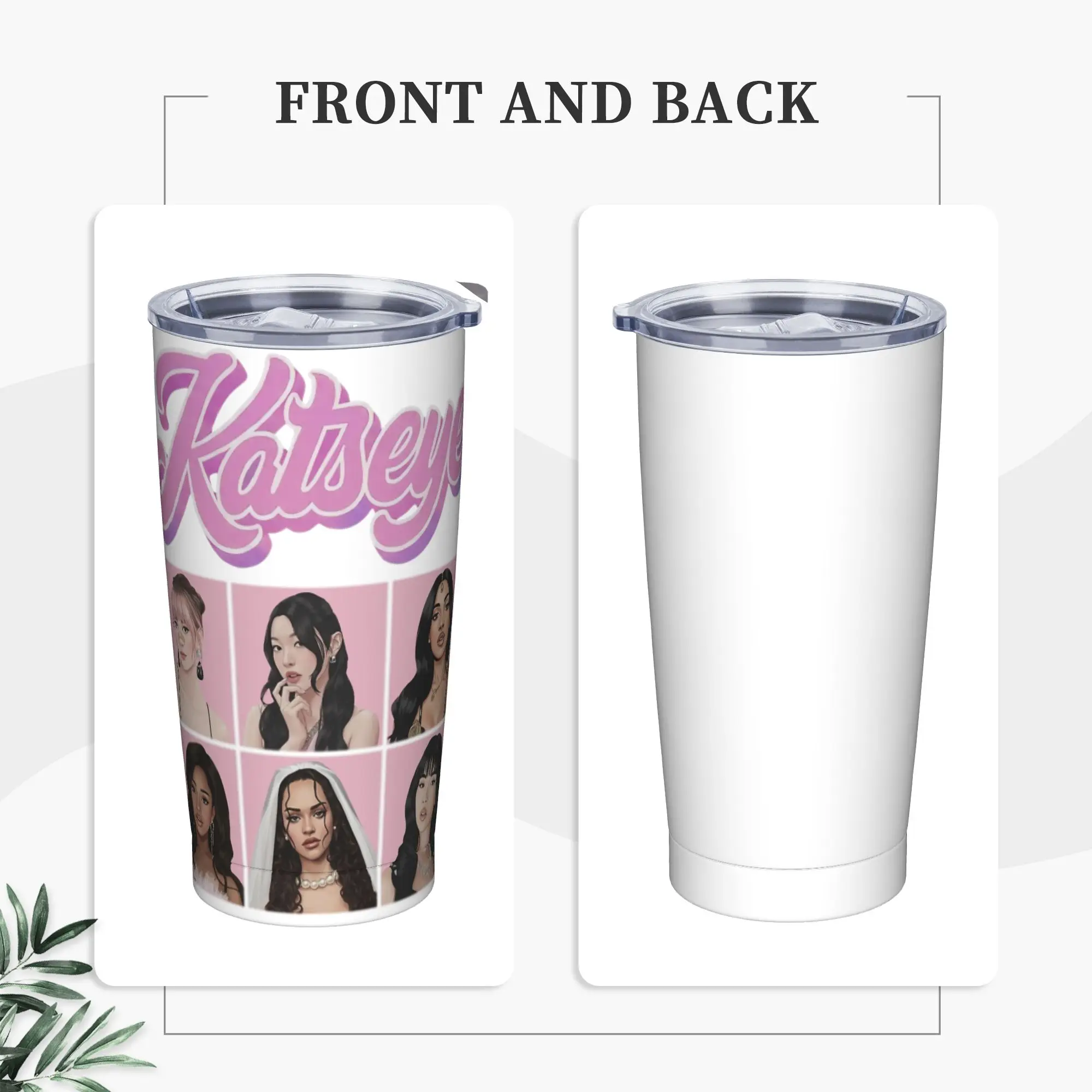 Stainless Steel Tumbler Katseye Kpop Girl Group Coffee Mug  Leakproof Cold and Hot Car Mugs Travel Water Bottle