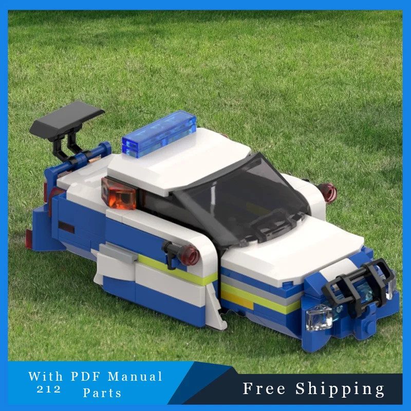 212 PCS MOC Technische Bouwstenen Cool Politieauto Baksteen Model Creatief Onderwijs DIY Montage Speelgoed Voor Kinderen Kerstcadeaus