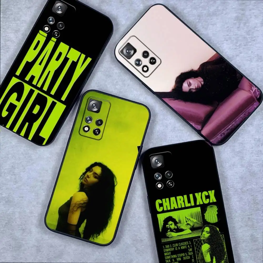 

Charlie XCX Party 4 U Phone Case For Samsung S 25,24,23,22,30,21,10,9,Ultra,Plus,Lite,FE,4,5G Black Soft Case