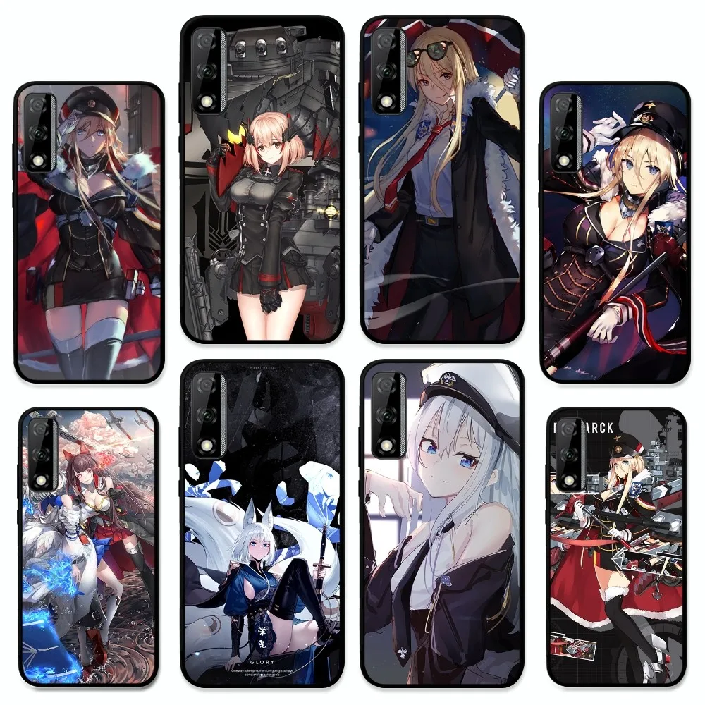 Game Azur Lane Phone Case For Huawei Y9 6 7 5 Prime Enjoy 7s 7 8 plus 7a 9e 9plus 8E Lite Psmart Shell