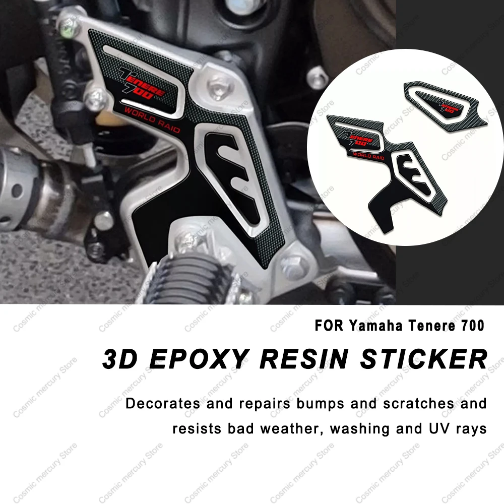 FOR Yamaha Tenere 700 Motorcycle Accessories Tank Pad Sticker 3D Epoxy Resin Protective Sticker