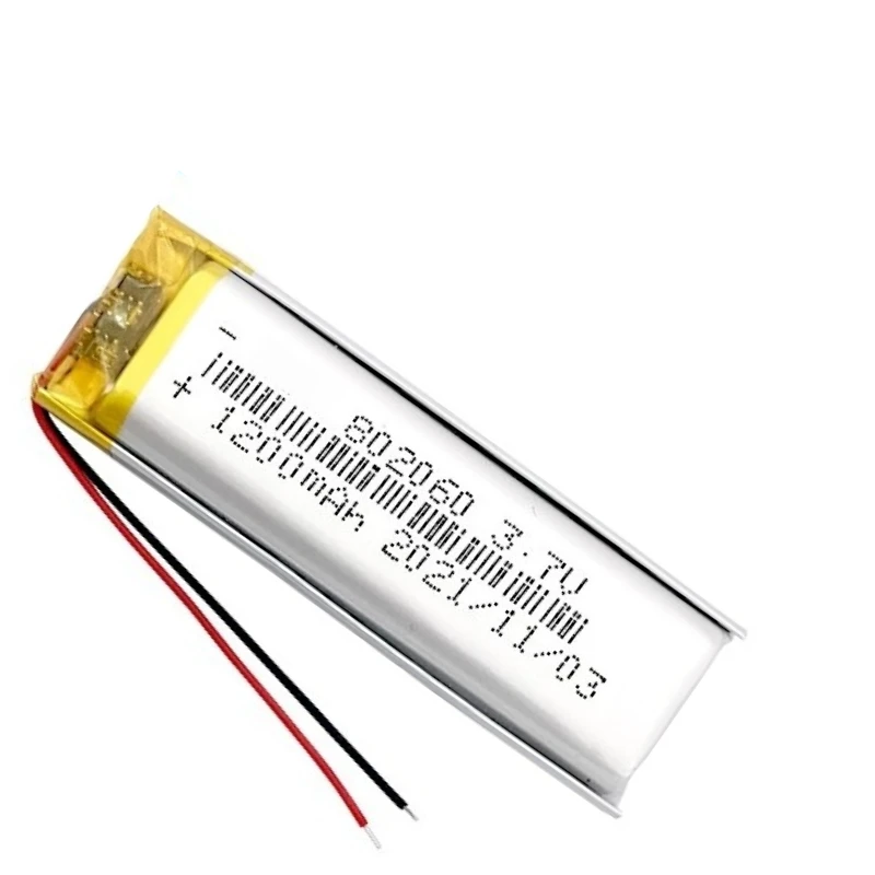Obrázek 5: 802060 3.7V 1200mah lithium-ion dobíjecí baterie