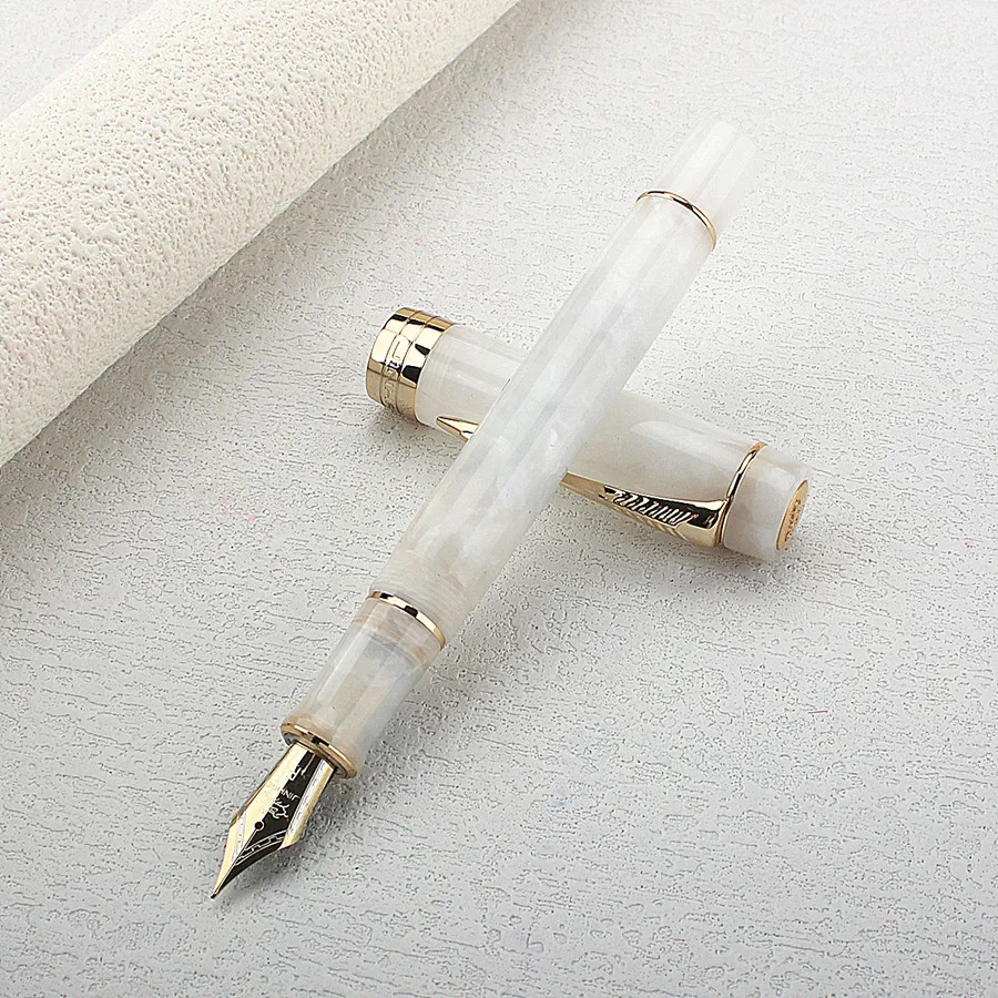 

1 PCS JINHAO 100 Acrylic Silver Arrow Clip Calligraphy Iridium Pen