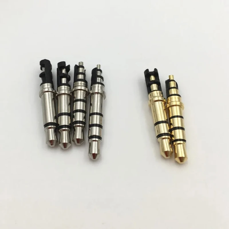 

100Pcs 3.5mm 2 3 4 Pole Audio Jack DIY Connector 3.5mm Audio Plug Stereo Headset Dual Track Headphone 4mm