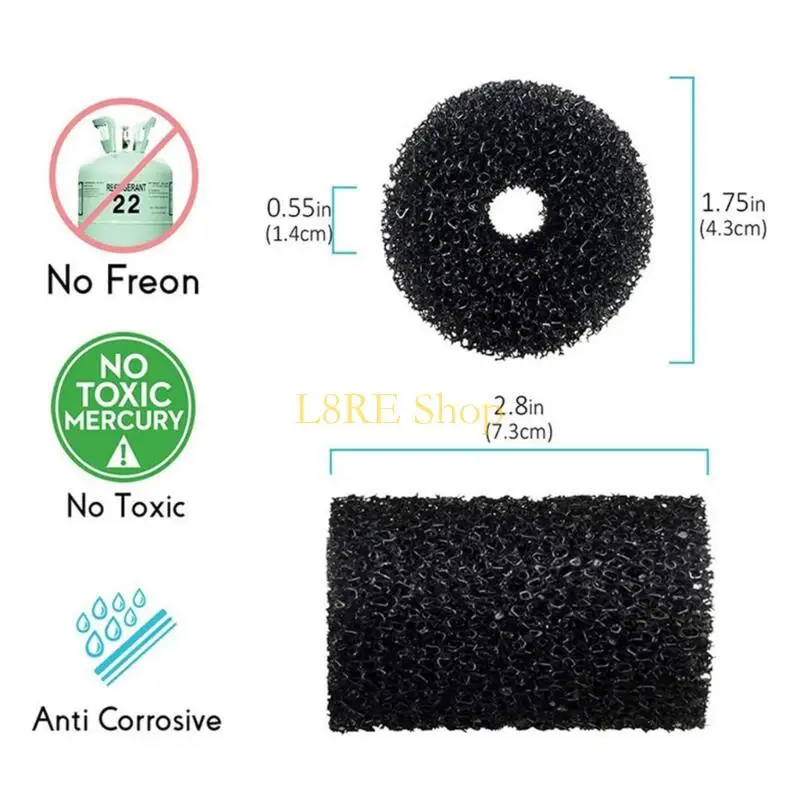 L8RE 6/12 pezzi Sostituzione dello scrubber coda per coda del tubo più pulito della piscina VACE