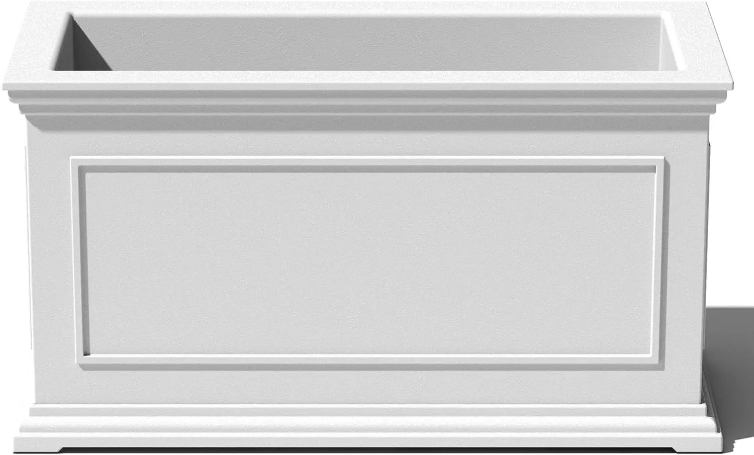 

Brixton Series Long Plastic Planter - Large Planter Box for Indoor or Outdoor Patio/Balcony | Durable All-Weather Use