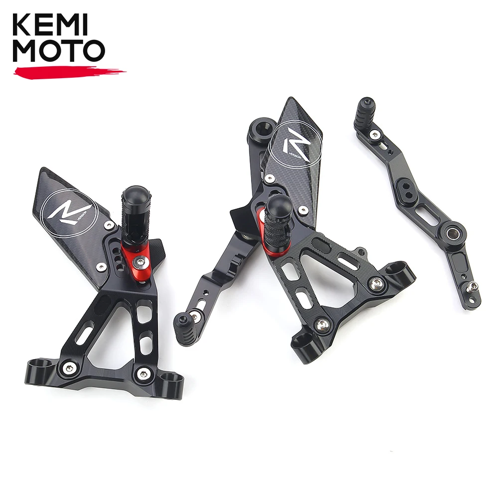 Para BMW S1000RR 2019 2020 2021 2022 clavijas de pie palanca de cambios Kit de freno juegos traseros Pedal de elevación accesorios traseros ajustables