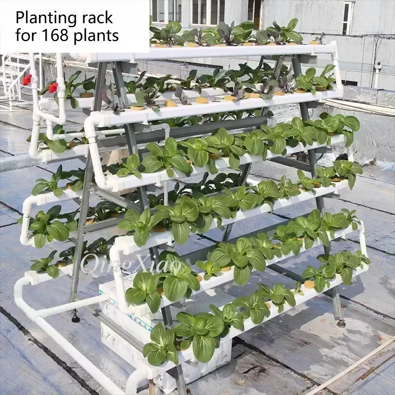 Vertical Hydroponic Growing System Indoor Vegetable Planting Rack for Greenhouse Farm Garden Commercial Cultivation