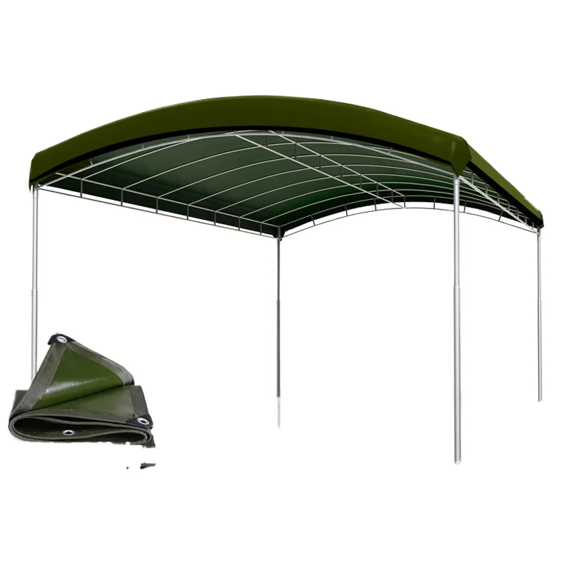 

Insulated tent parking awning, oil cloth thickened outdoor carport