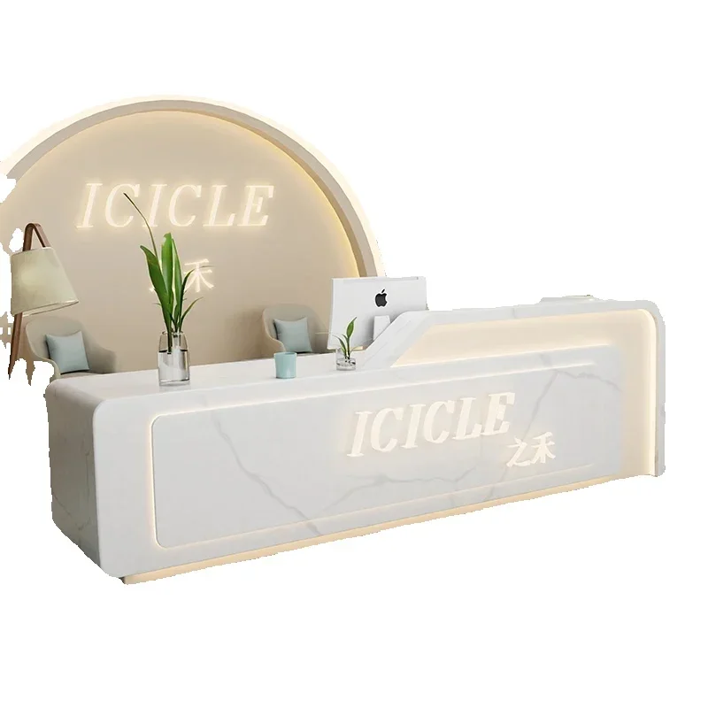 #European Reception Desk Cabinet Accessories Lectern Standing Reception Desk Banco Design Organizers Executive Home Furniture