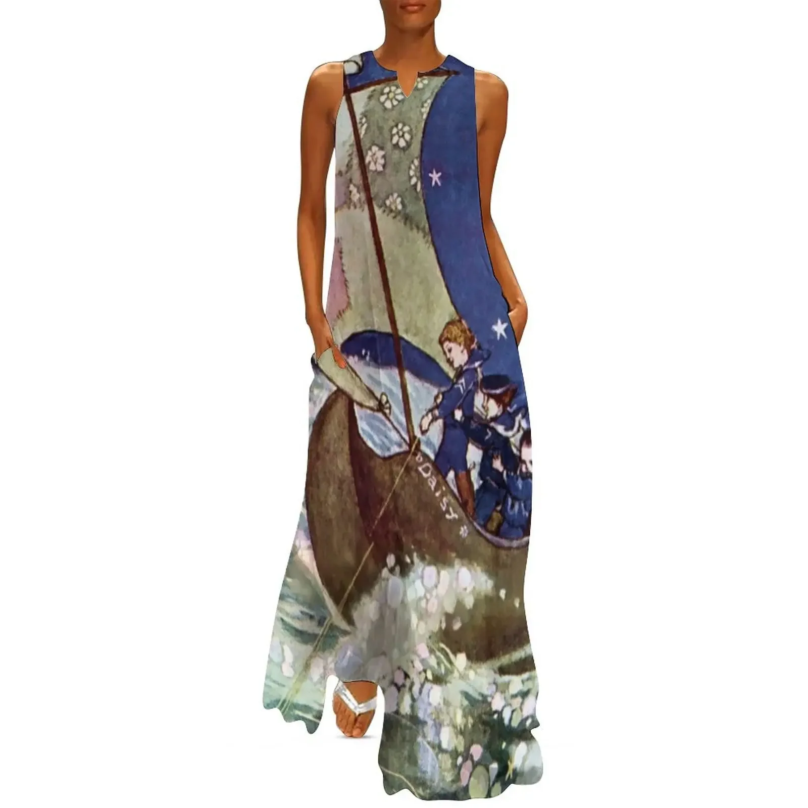 

“Wynken Blynken and Nod” by Willy Pogany Long Dress Female clothing Beachwear Bridesmaid dress woman Dress