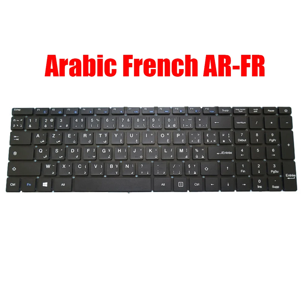 AR-FR Italian IT Laptop Keyboard MB3661004 YXT-NB93-134 Arabic-French Black Without Frame New