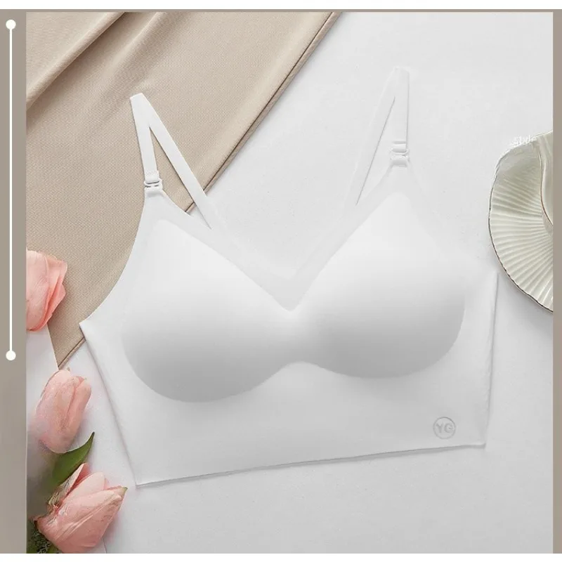 Lingerie a forma di U non con anello in acciaio Il piccolo petto sembra più grande lingerie da donna senza cuciture, lingerie comoda e traspirante