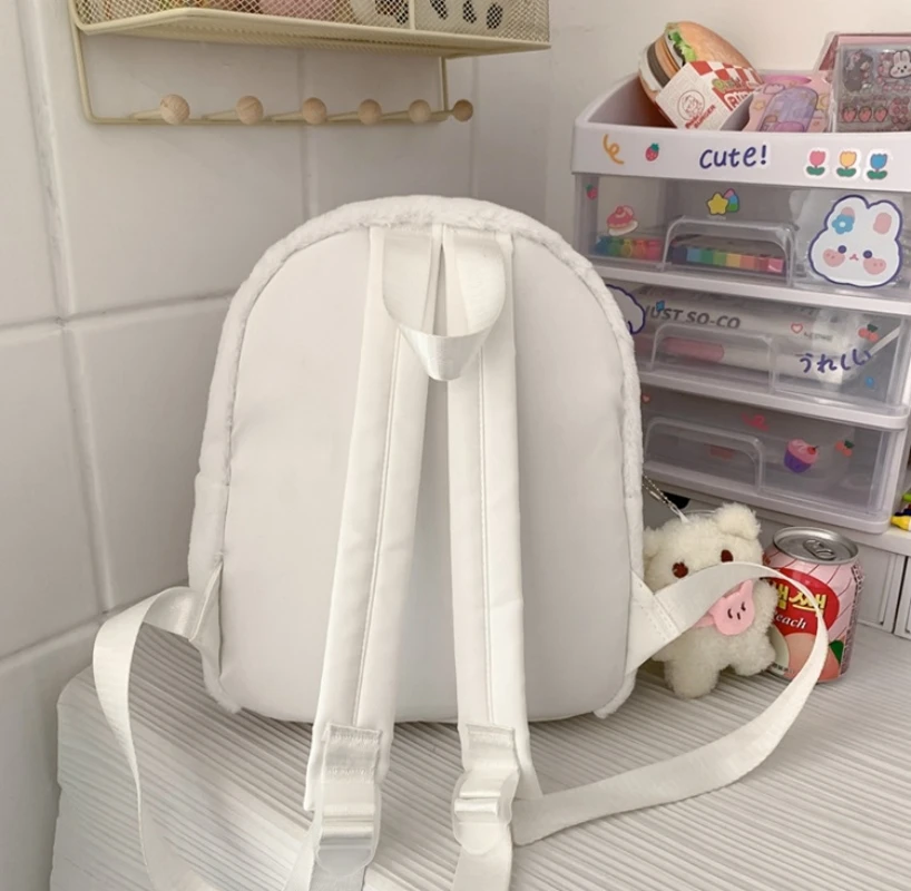 Petit sac à dos en peluche de dessin animé personnalisé, nom personnalisé, automne et hiver, nouveau