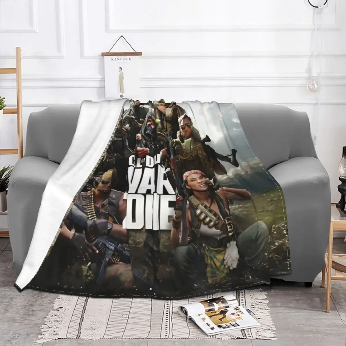 Call Of Dutys Warzone Flannel Throw Blanket Game Blanket for Sofa Outdoor Super Warm Bedroom Quilt