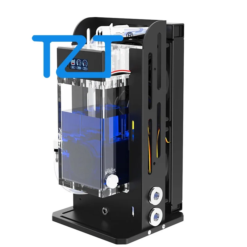 

TZT SLMZ-LS-240S 1000ML Industrial Built-in Water Cooling Module Pump Reservoir (12V/24V Pump with Alarms)