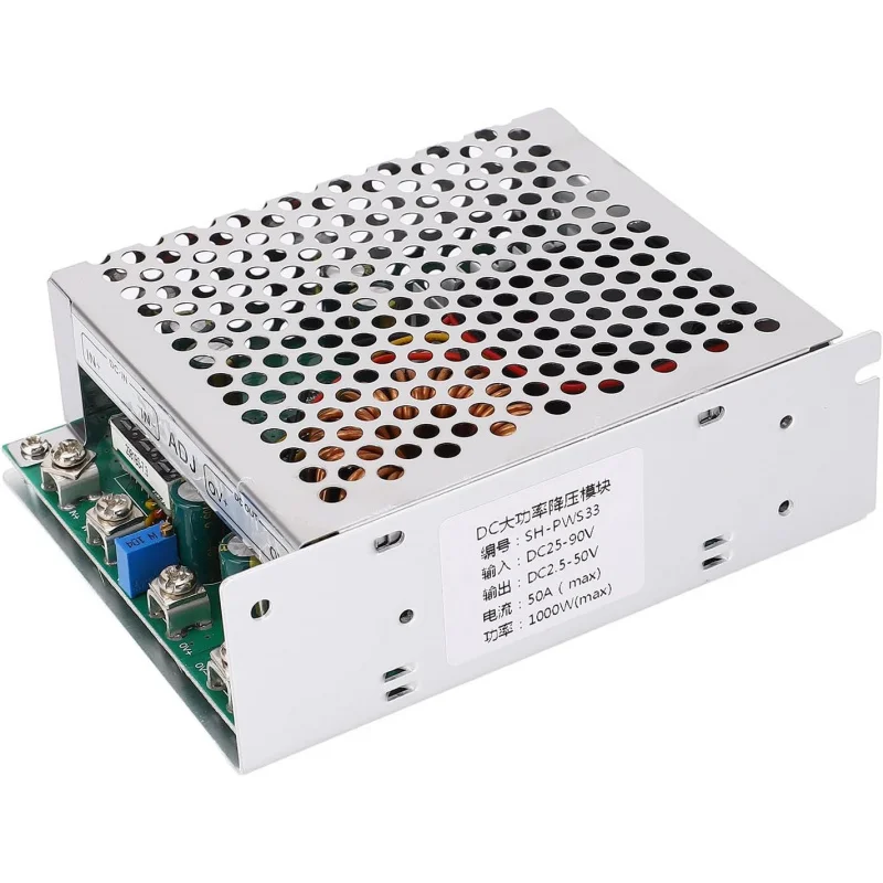 

50A 1000W DC Module, High Efficiency, Metal Housing, Stable Output for Power Tools, Adjustable Voltage Regulator and Overload