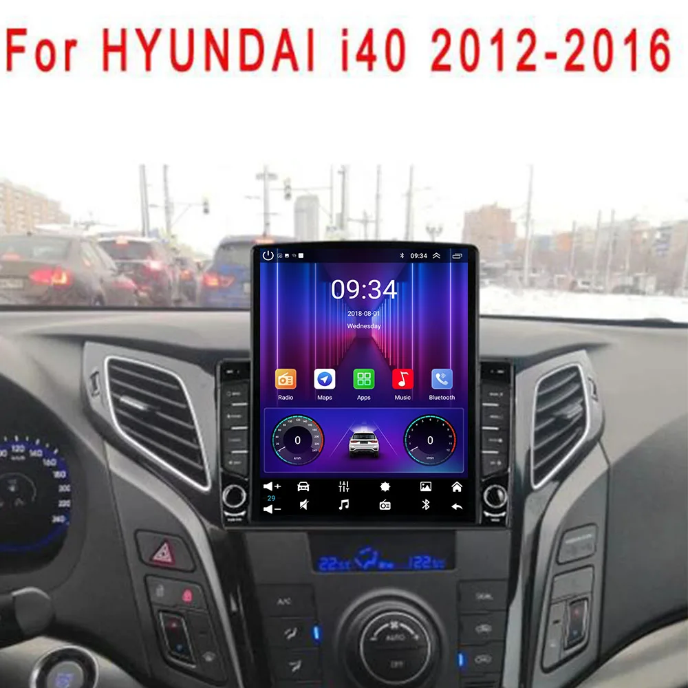 

9,7-дюймовый автомобильный плеер Carplay DSP Android 14.0 8 ядер 12 ГБ + 256G радио мультимедиа GPS Wi-Fi стерео авто радио для Hyundai I40 2011-2035
