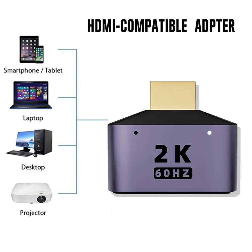 2K 60Hz HD Dual output splitter Display adapter 1 to 2 hdmiale to two hdmiale adapter splitters