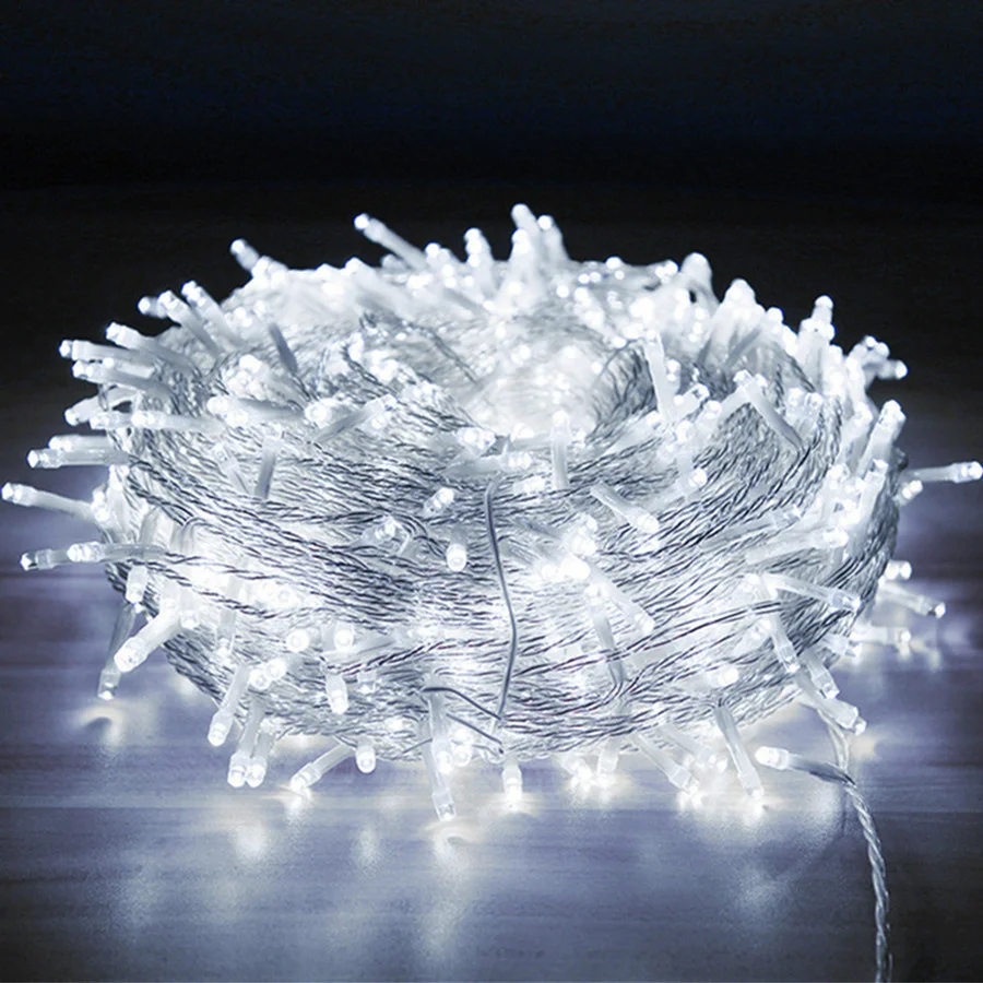 

100M 800 LED Outdoor Christmas String Lights Waterproof 8 Modes Fairy Icicle Lights for Home Garden Party Wedding Garland Decor