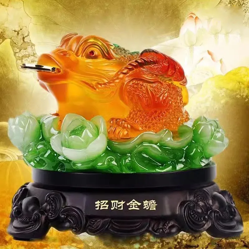 Golden Toad Wealth Attraction Decoration, Home Decoration, Crafts Opening Gifts