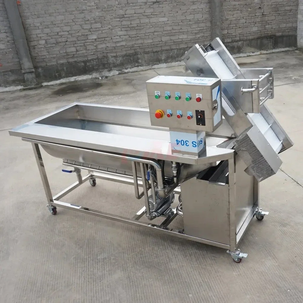 

Commercial Food Washing Machine Efficient Clean Mango Stainless Steel Eddy Current Washing Equipment