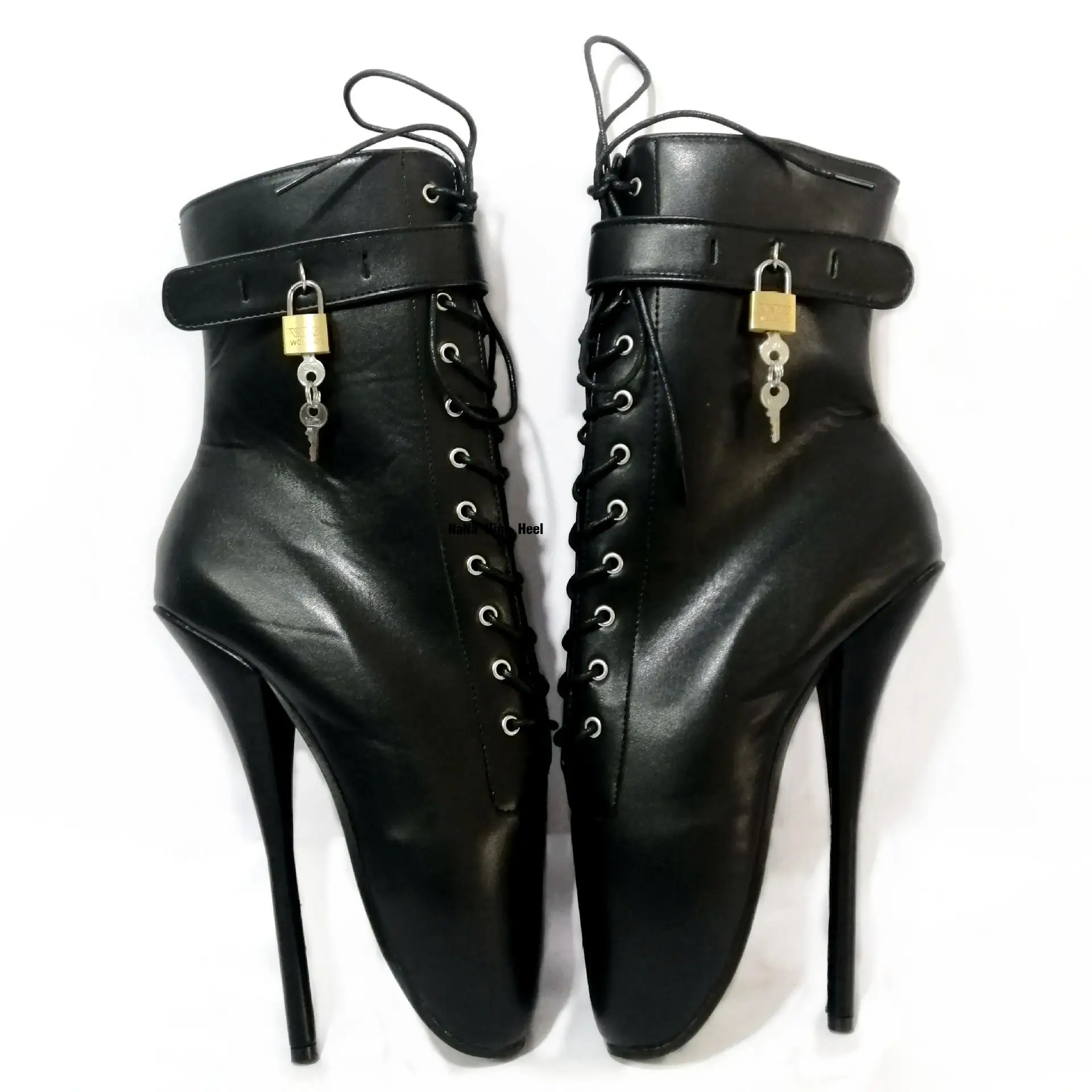 

Женские балетки с однотонным острым носком и металлическим замком, туфли на высоком каблуке-шпильке со шнуровкой, большие размеры, модные туфли для показа