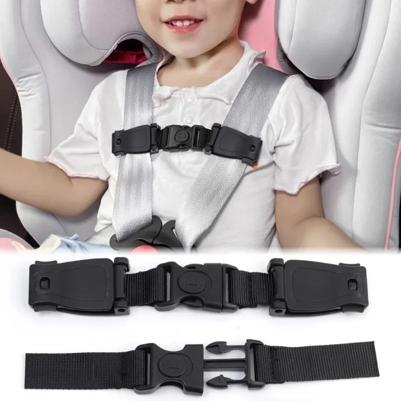 Car Child Safety Seat Belt Shoulder Belt Positioning Buckle Fixer Adjuster Baby Stroller Chest Buckle Locks Buckle Accessories