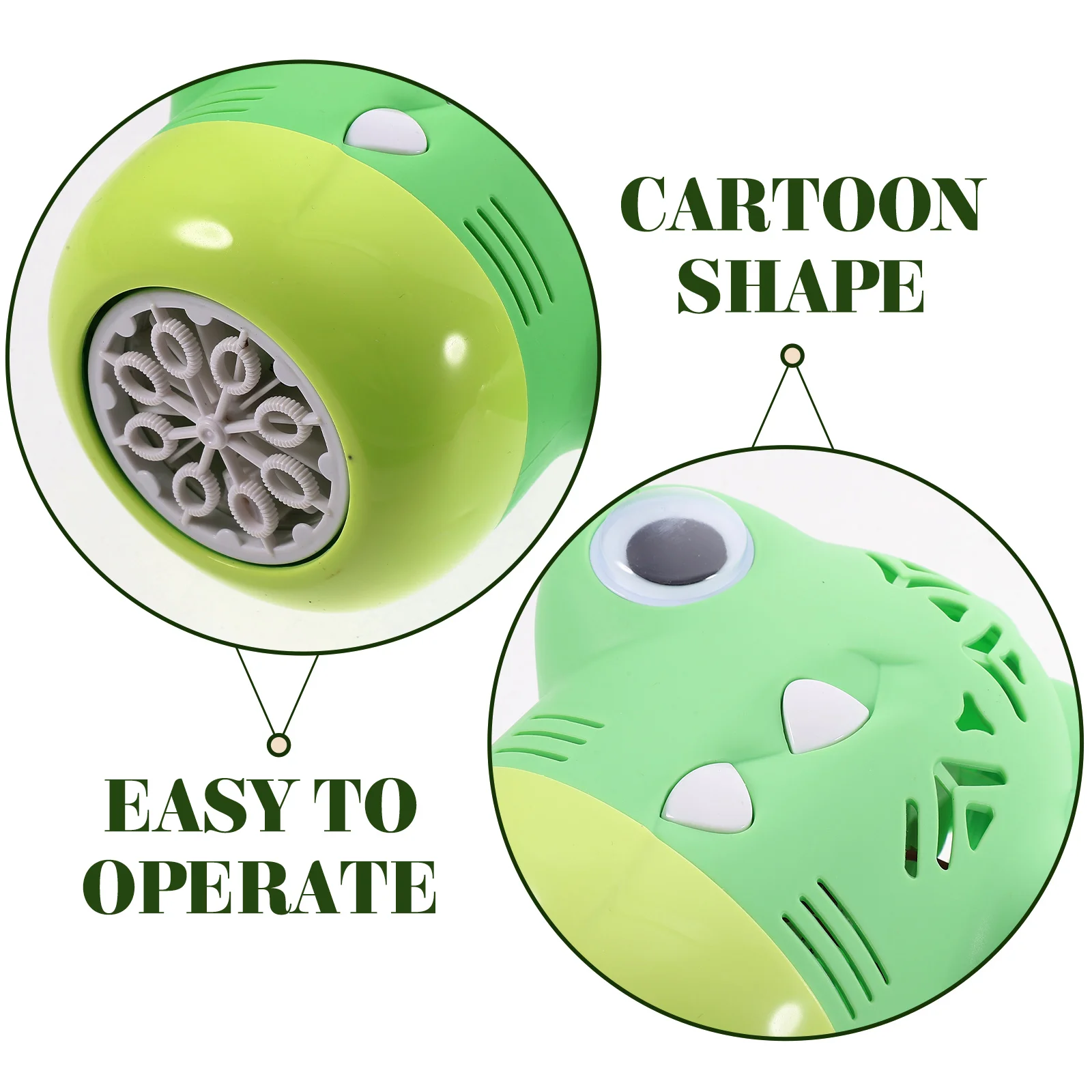 

1 Set Handheld Electric Bubble Blower Automatic Bubble Maker Machine Cartoon Design Reusable Outdoor Party Supplies