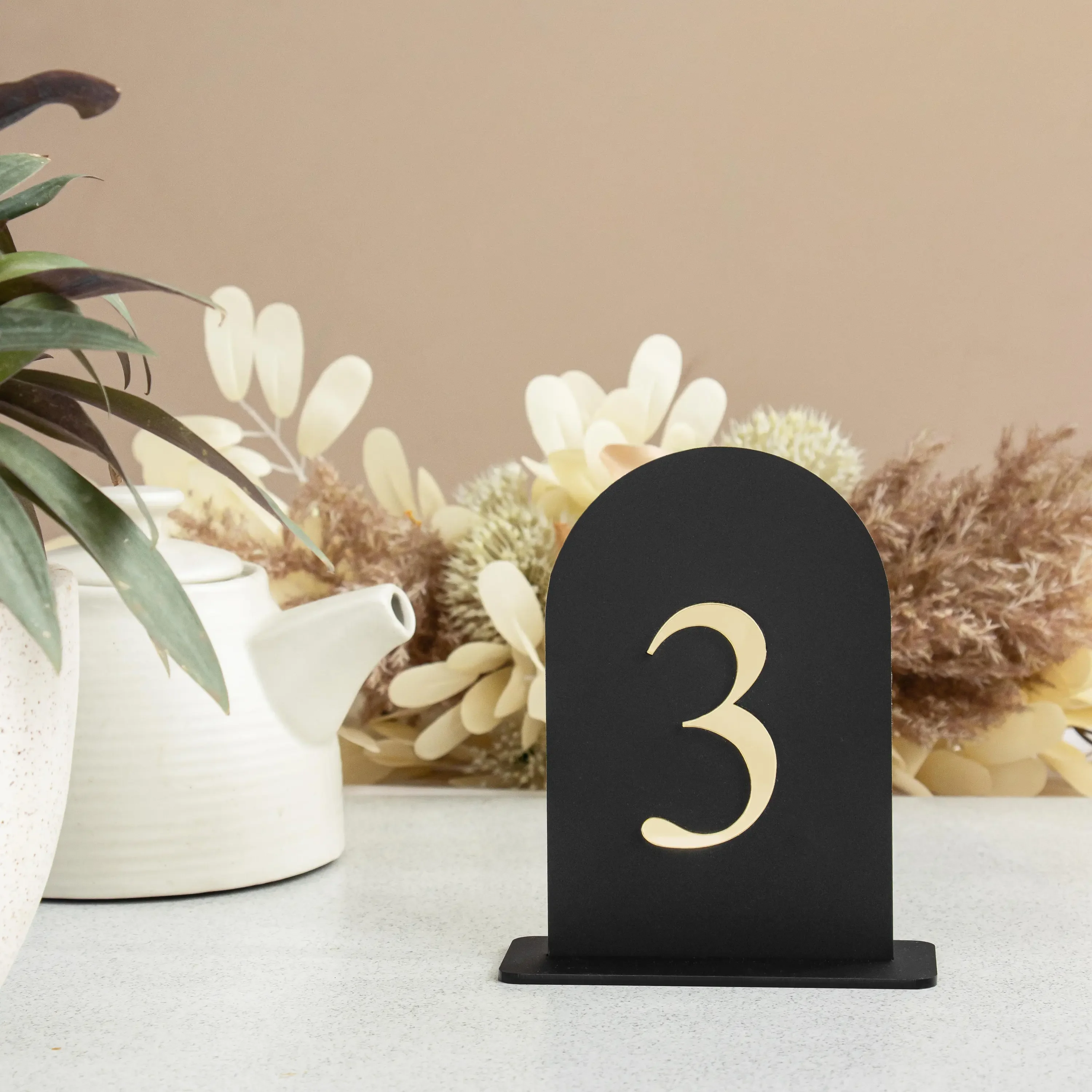 Arch Table Numbers 3D Acrylic Table Numbers Wedding Centerpieces Luxury Decorations Wedding Table Sign