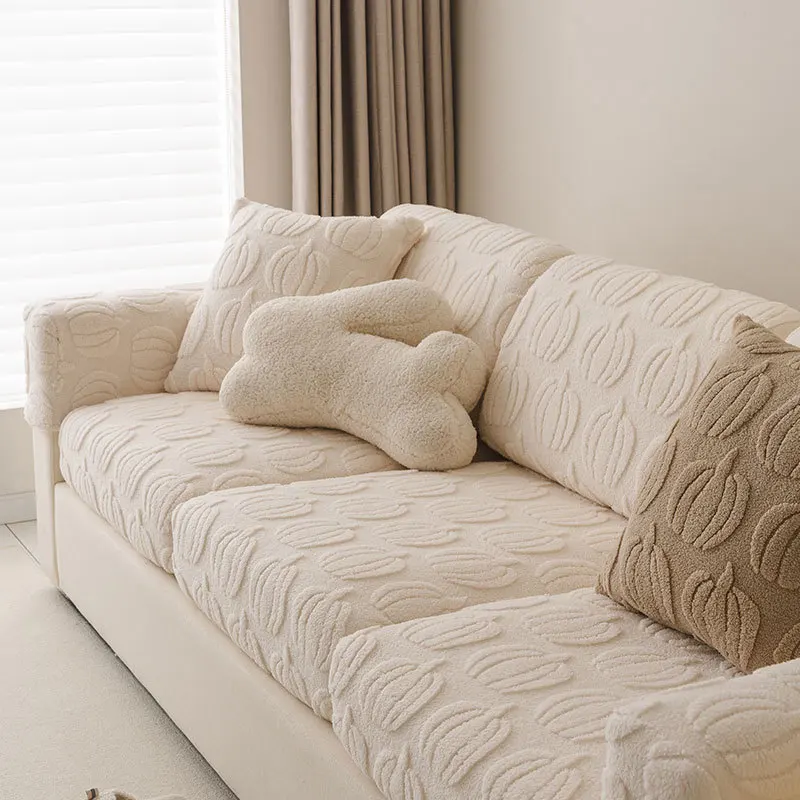 دائم 2026 شتاء دافئ أفخم كرسي غطاء أريكة العالمي التغطية الكاملة غطاء الأريكة كل موسم القط برهان مقعد حامي #2