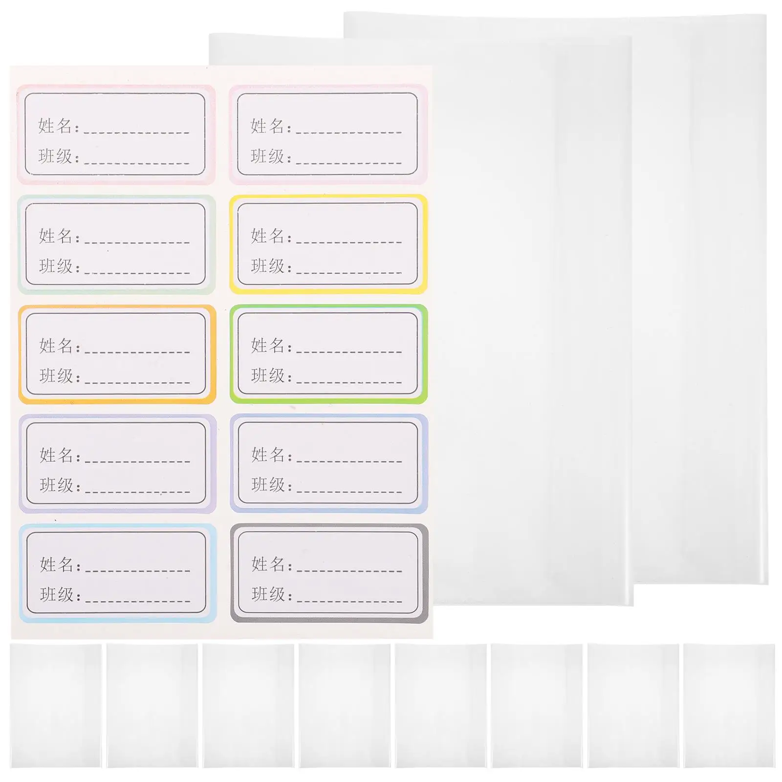10 Pcs Clear Plastic Book Cover Transparent Textbook Covers Self Adhesive Eco Friendly Dustproof For Students Notebooks