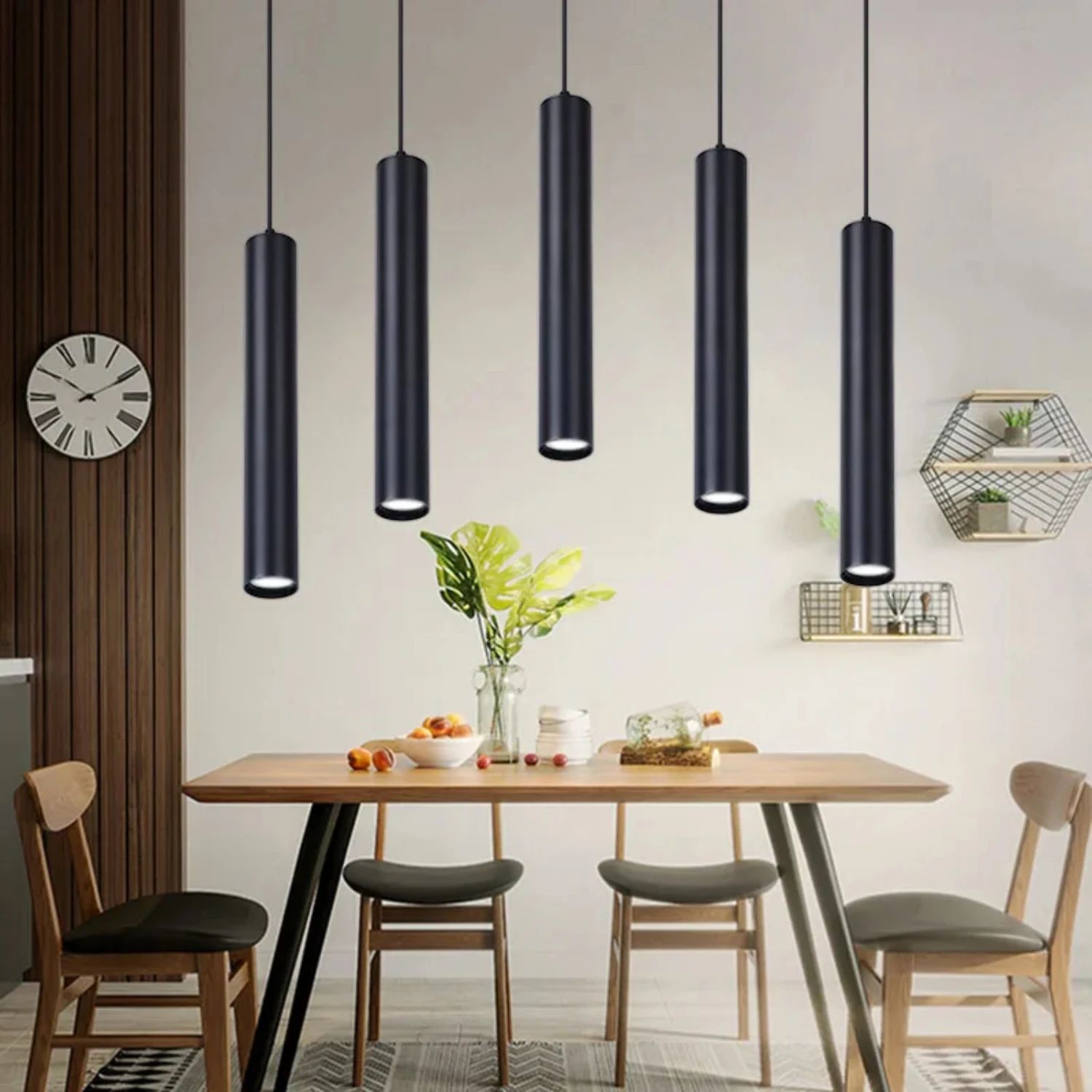 Plafonnier LED Suspendu au Design Nordique Moderne et Élégant, Luminaire Décoratif de Plafond, Idéal pour une Cuisine, Nouveau Produit