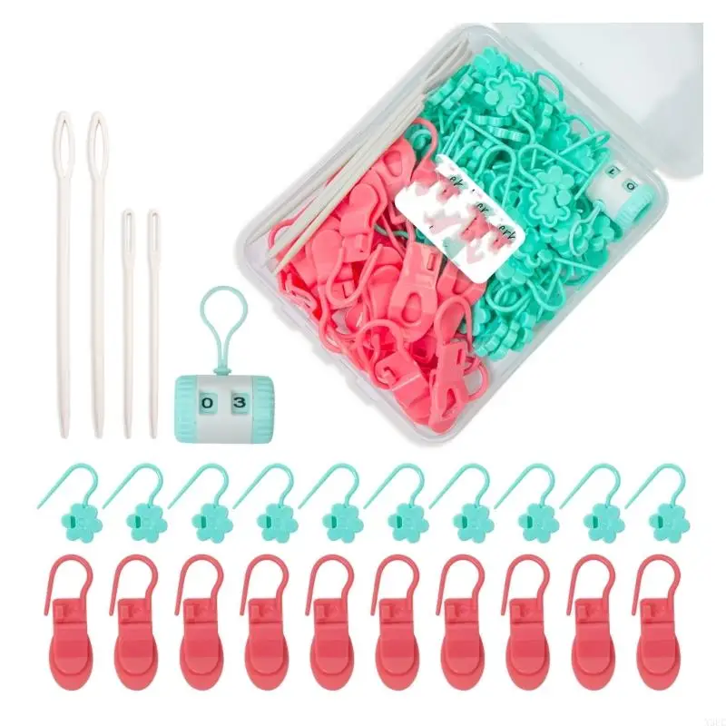 

1 набор швейных игл, маркеры для вышивания, маркеры для вязания крючком, принадлежности для вязания X3UC