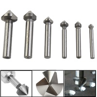 3 Flute Countersink Drill Bit 90 Degrees for Chamfering Applications HSS Material for Wood and Steel 6 3 to 20 5mm