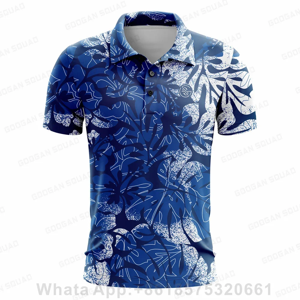 

GOOGAN SQUAD Fishing Clothes Men's Polo Shirt Short Sleeves Fast Dry Breathable Casual Shirt Wild Shirt Tops F1 Racing Clothing